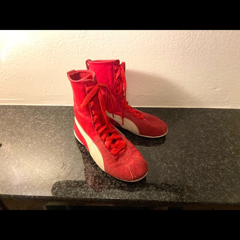 Red Fenty x Puma Eskiva Hi Sneaker Size 7